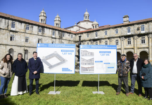 Román Rodríguez anuncia que a Xunta licitará este mes as obras de conservación do Claustro de Santa María de Sobrado con máis de 1,85ME